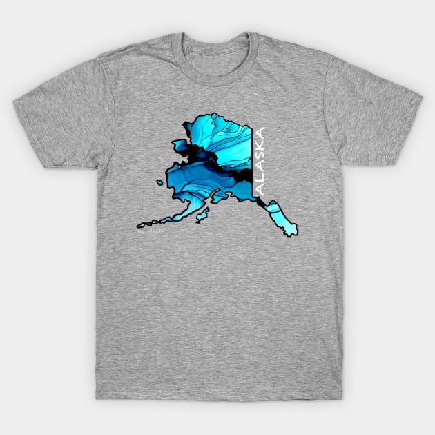 Blue Alaska T-Shirt by Tiny Bird Studio